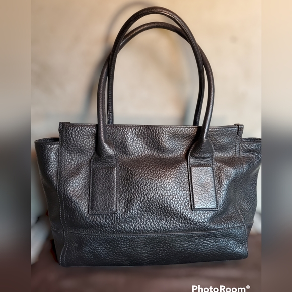 Kate Spade black leather handbag EUC with storage bag - Picture 2 of 9